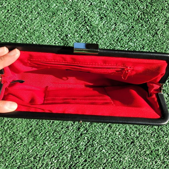 Glamorous vintage Limited faux leopard clutch with built in wallet - Picture 2 of 7